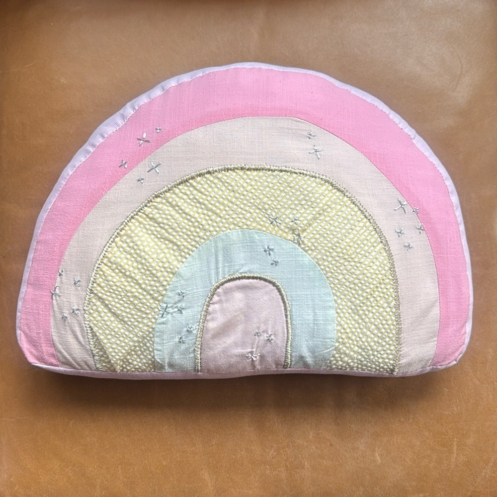 Pottery Barn Kids Retro Rainbow Decorative Pillow